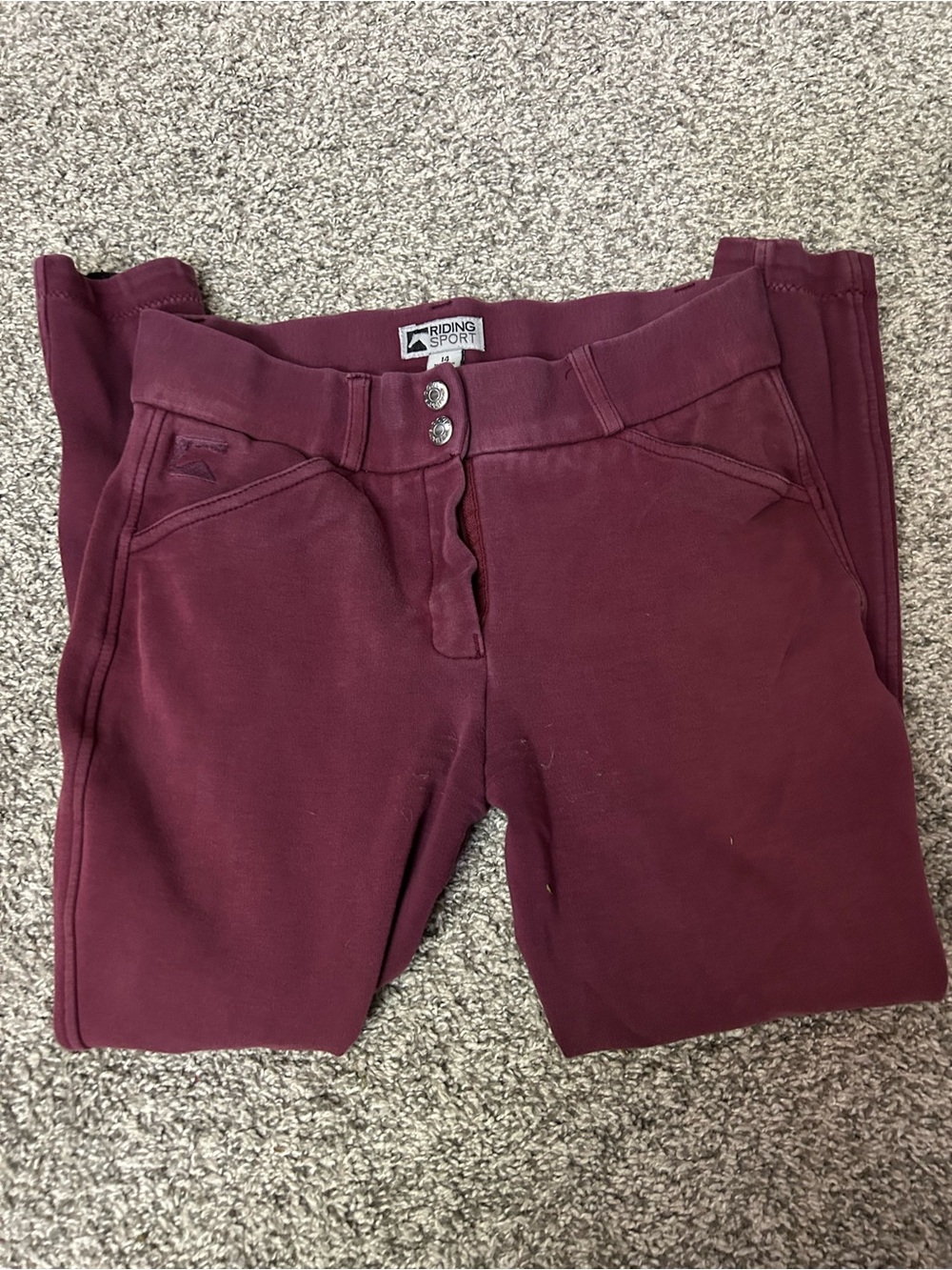 Riding Sport Women's Burgundy Riding Breeches
